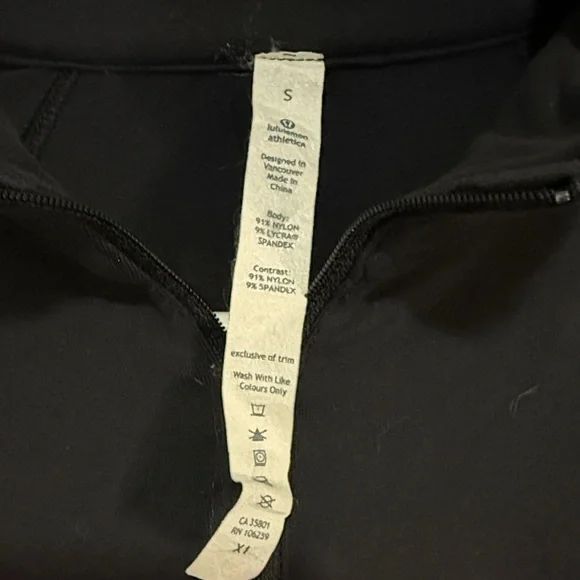 Lululemon Men's Velocity 1/4 Zip Long Sleeve Athletic Pullover - Picture 4 of 6